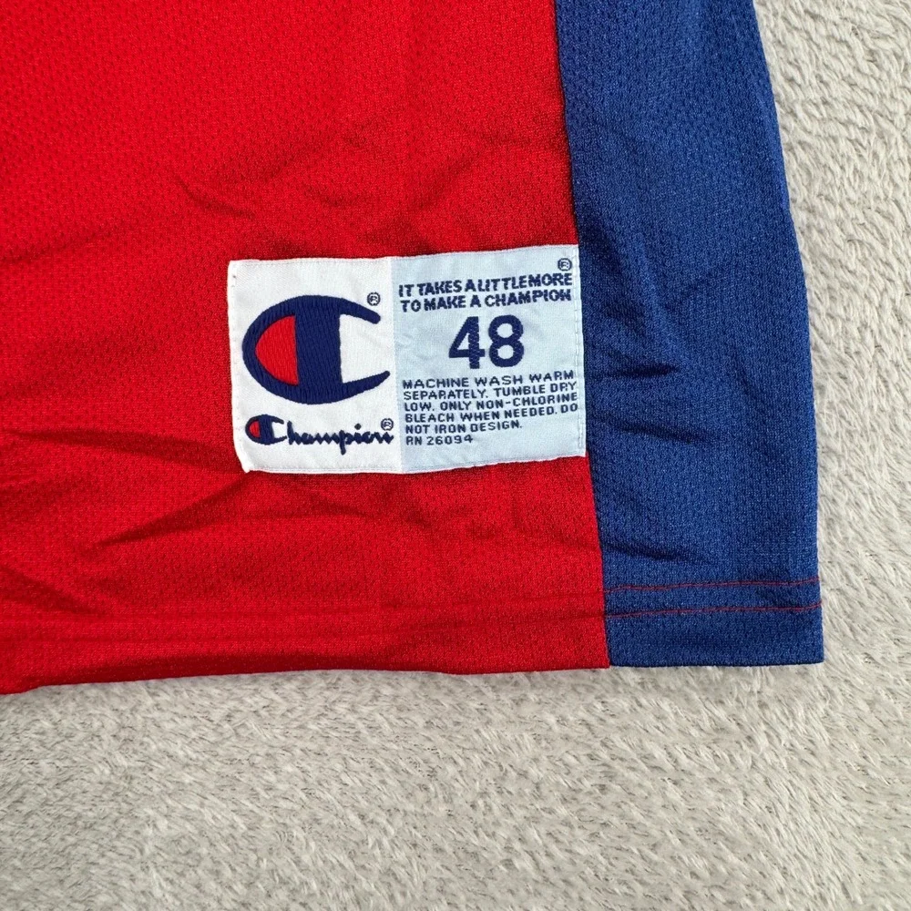 Vintage Champion Mens LA Clippers Darius Miles Jersey Size 48 XL Red Preowned